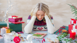 Womens mental health is often challenged during the holidays.